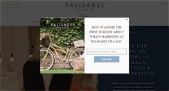 Desktop Screenshot of palisadesvillageca.com